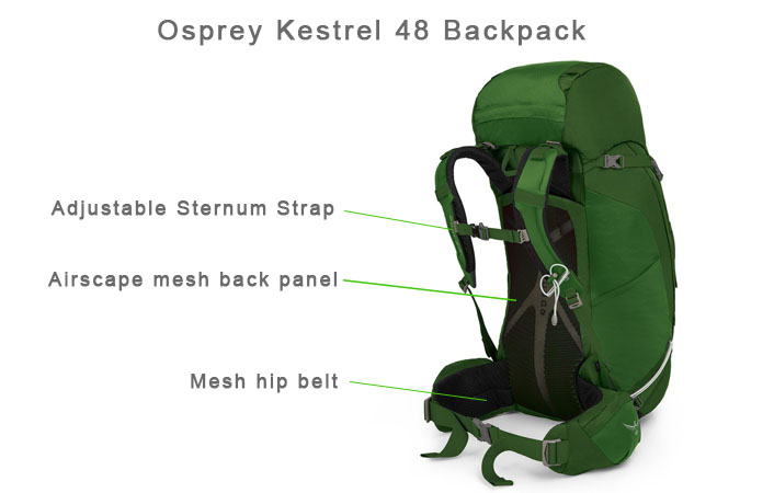 Osprey Kestrel 48 Features