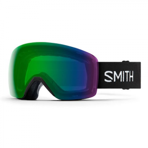 Smith Men ' S Skyline Snowsports Goggle - Black / Chromapop Everyday Green Mirror